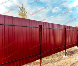 Заборы из профнастила - Заборы Урала - заборы и ворота для дома и дачи