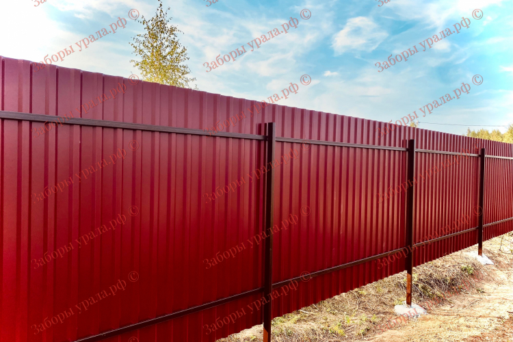 Заборы из профнастила - Заборы Урала - заборы и ворота для дома и дачи
